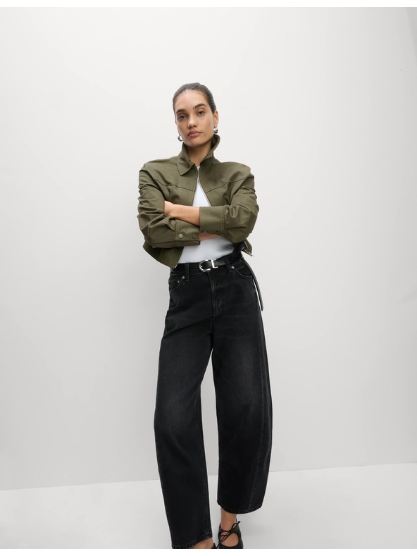 Marks & Spencer Marks & Spencer egyenes farmer közepes derékkal, fekete