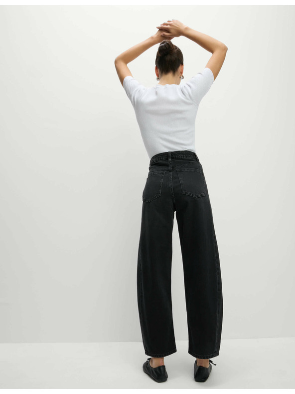 Marks & Spencer Marks & Spencer egyenes farmer közepes derékkal, fekete