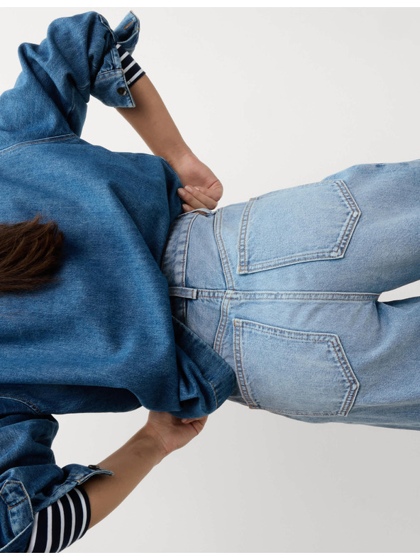 Marks & Spencer Marks & Spencer egyenes farmer közepes derékkal, sötétkék