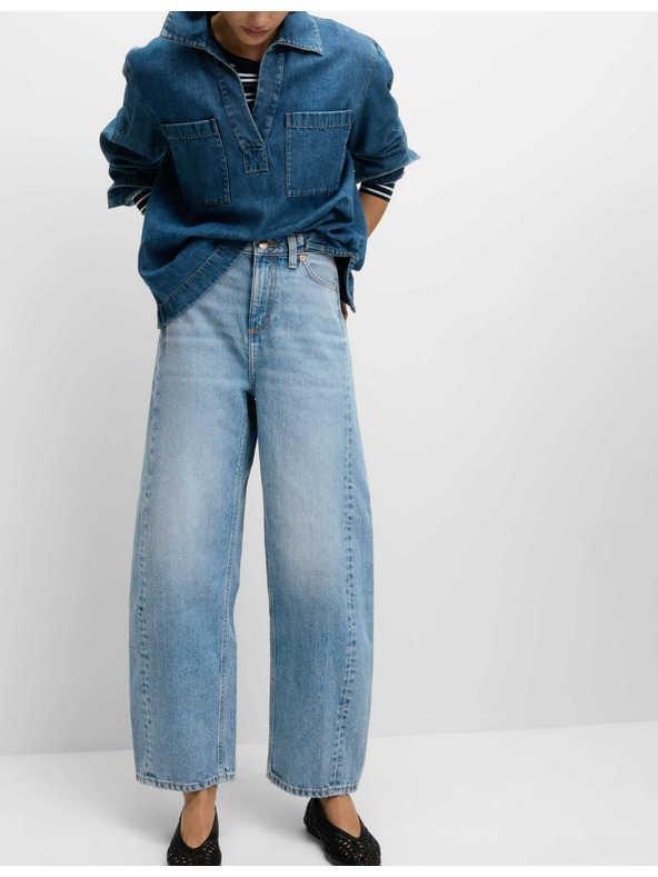 Marks & Spencer Marks & Spencer egyenes farmer közepes derékkal, sötétkék