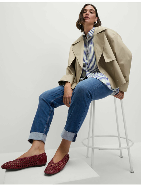 Marks & Spencer Marks & Spencer szuper puha Harper magas derekú farmer, sötétkék