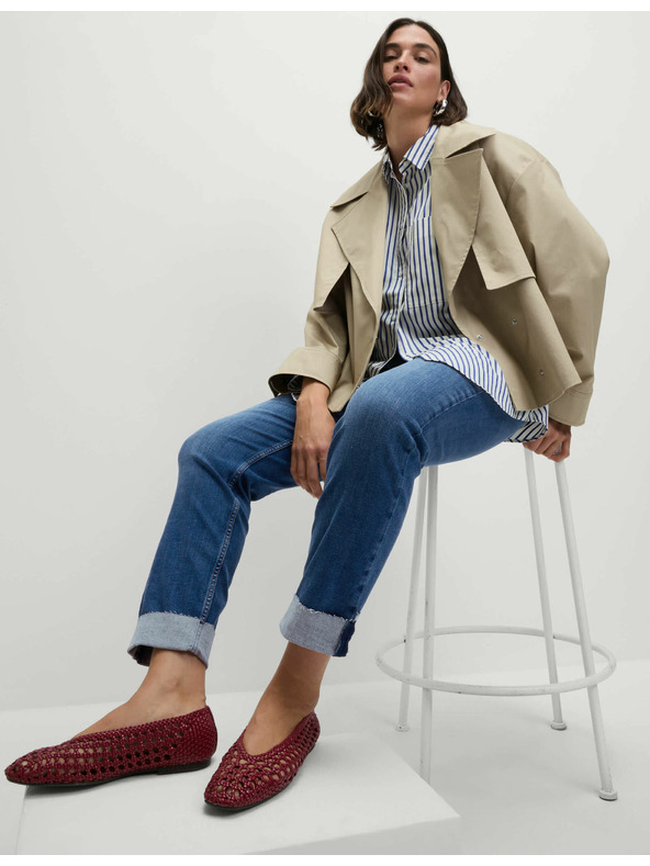 Marks & Spencer Marks & Spencer szuper puha Harper magas derekú farmer, sötétkék