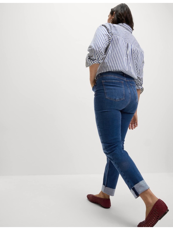 Marks & Spencer Marks & Spencer szuper puha Harper magas derekú farmer, sötétkék