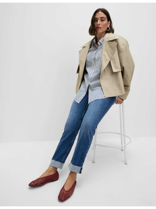 Marks & Spencer Marks & Spencer szuper puha Harper magas derekú farmer, sötétkék