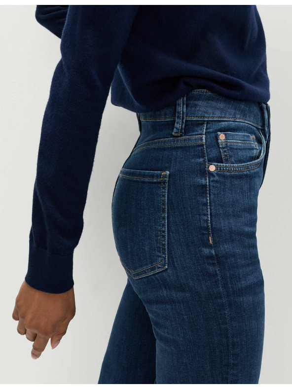 Marks & Spencer Marks & Spencer szuper puha Harper magas derekú farmer, sötétkék