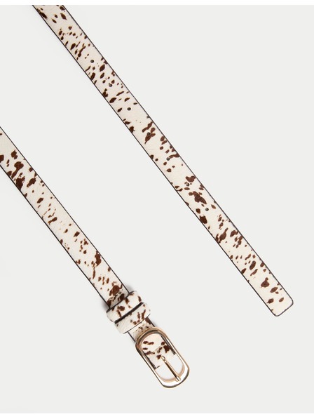 Marks & Spencer Marks & Spencer keskeny bőröv, barna