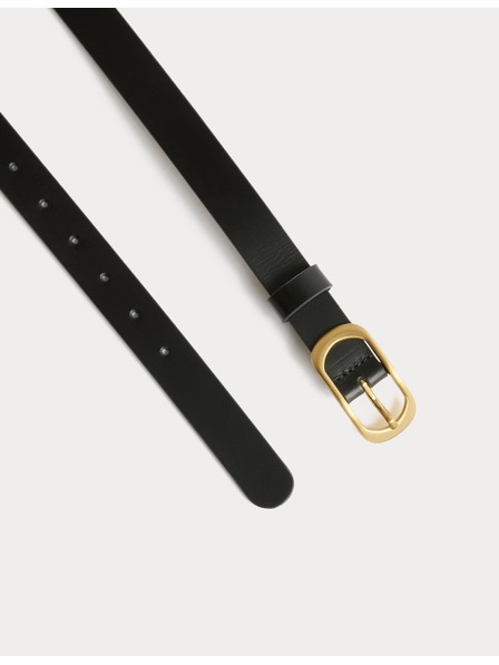 Marks & Spencer Marks & Spencer fekete bőr farmer öv