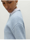 Marks & Spencer Marks & Spencer csíkos pulóver puha fonálból, kerek nyakkivágással, kék