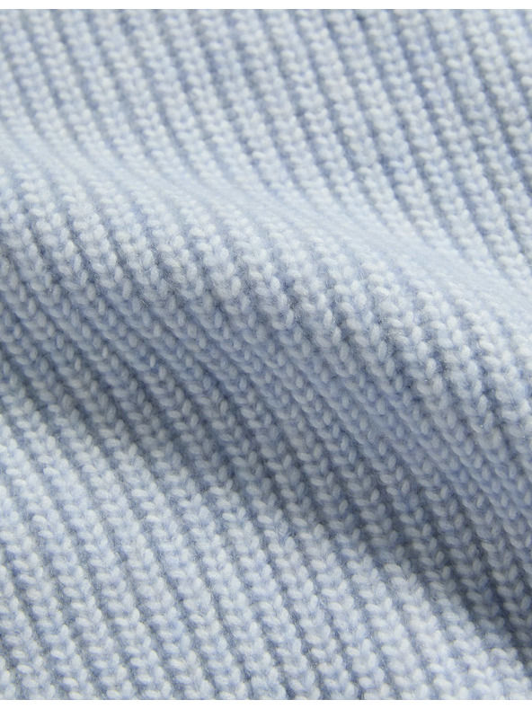 Marks & Spencer Marks & Spencer csíkos pulóver puha fonálból, kerek nyakkivágással, kék