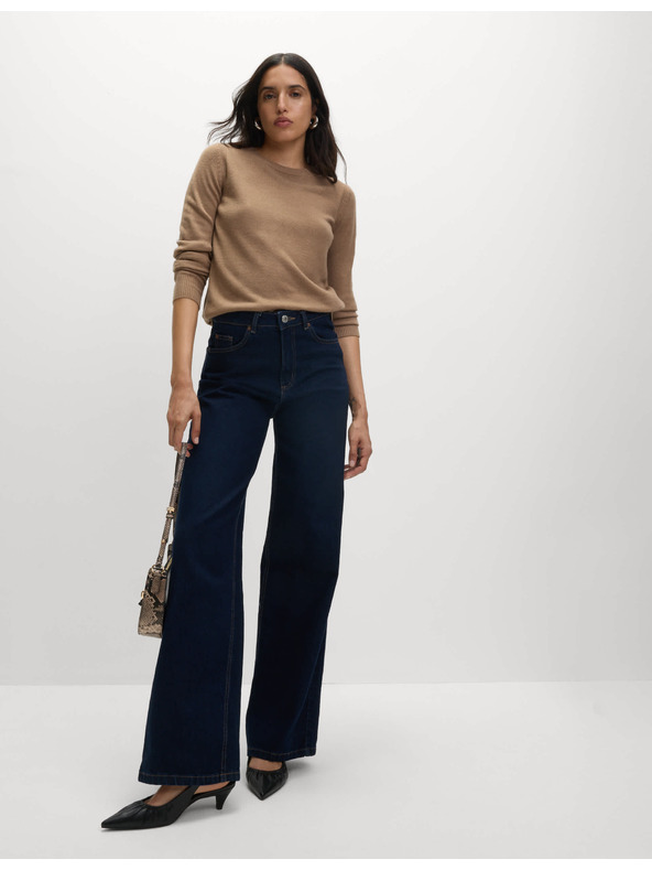 Marks & Spencer Marks & Spencer rendkívül puha nyakbavaló pulóver barna