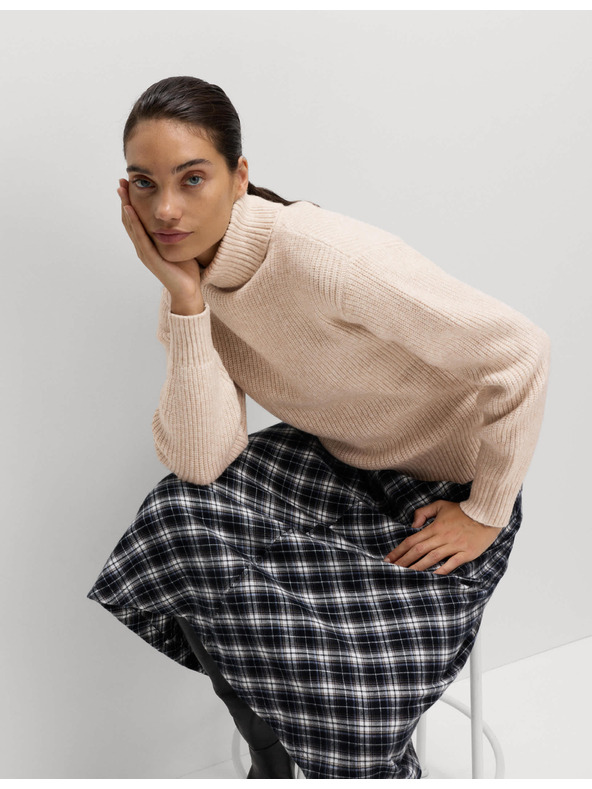 Marks & Spencer Marks & Spencer bordázott garbó felhős fonalból bézs