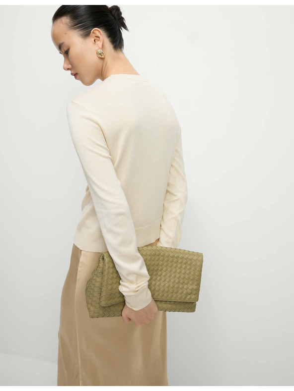 Marks & Spencer Marks & Spencer kerek nyakú kardigán elöl gombokkal tejszínes