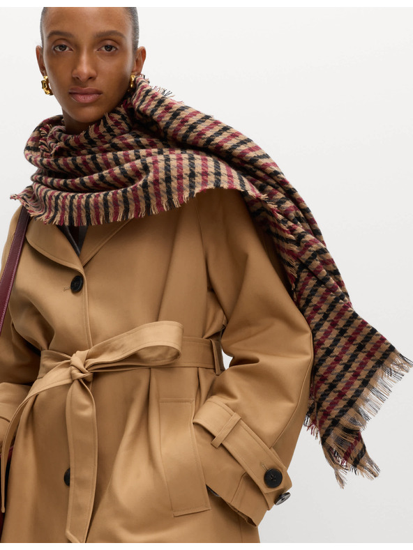 Marks & Spencer Hosszú kabát övvel, magas pamuttartalommal Marks & Spencer barna