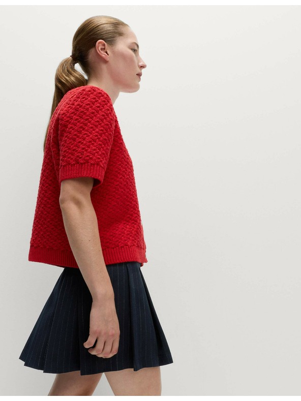 Marks & Spencer Marks & Spencer csíkos pliszírozott mini szoknya tengerészkék