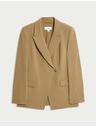 Marks & Spencer Marks & Spencer derékben karcsúsított twill zakó barna