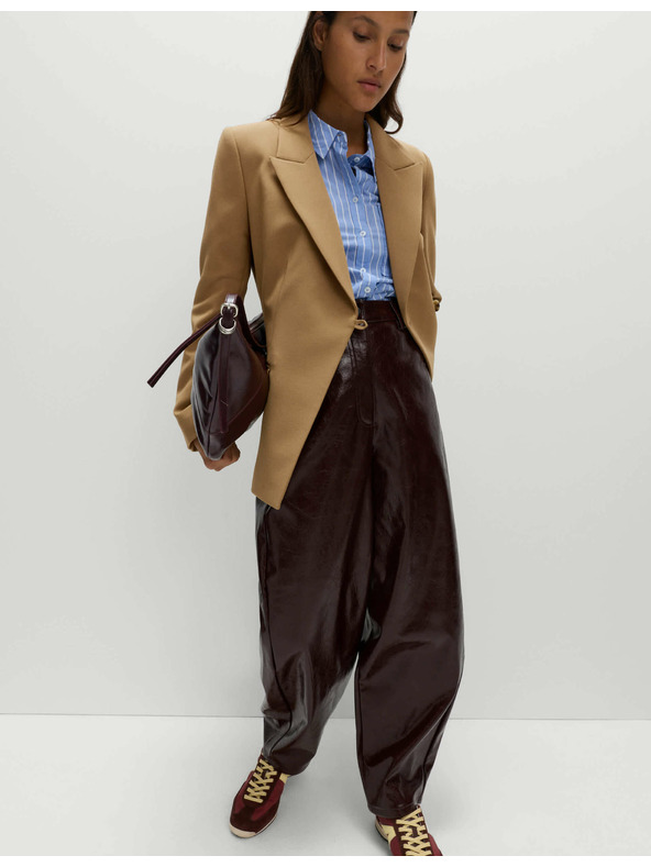 Marks & Spencer Marks & Spencer derékben karcsúsított twill zakó barna