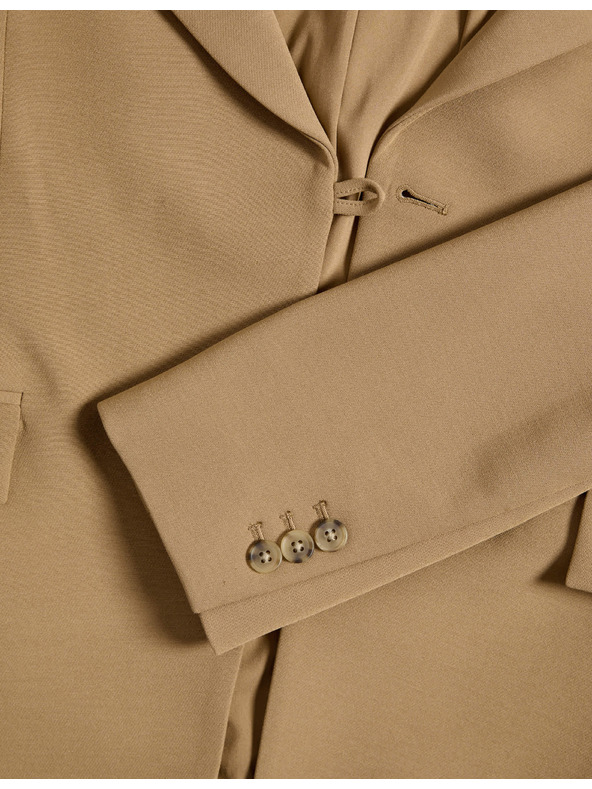 Marks & Spencer Marks & Spencer derékben karcsúsított twill zakó barna