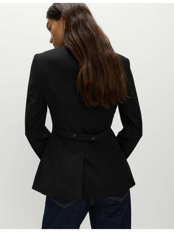 Marks & Spencer Marks & Spencer kabát gallér nélkül fekete