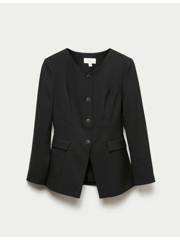 Marks & Spencer Marks & Spencer kabát gallér nélkül fekete