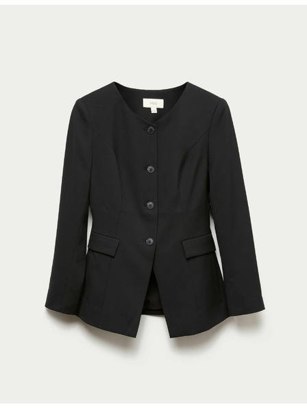 Marks & Spencer Marks & Spencer kabát gallér nélkül fekete