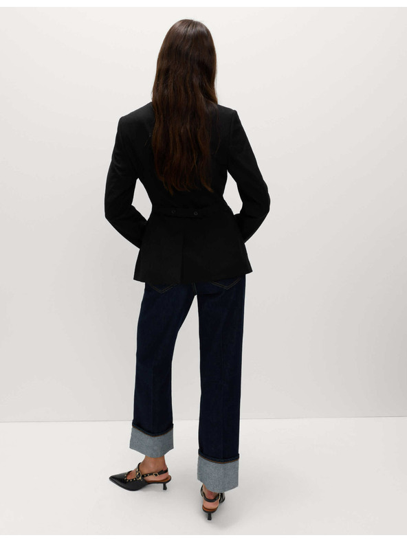 Marks & Spencer Marks & Spencer kabát gallér nélkül fekete