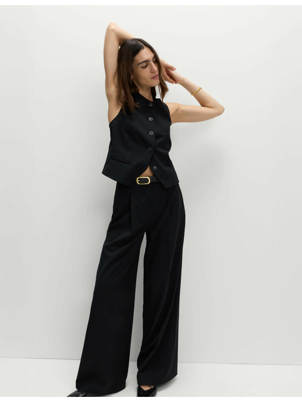 Marks & Spencer Marks & Spencer gombos mellény gallér nélkül fekete