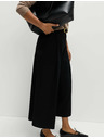 Marks & Spencer Szövött pliszírozott nadrágszoknya széles szárral Marks & Spencer fekete