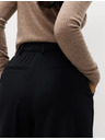 Marks & Spencer Szövött pliszírozott nadrágszoknya széles szárral Marks & Spencer fekete