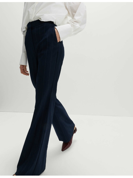 Marks & Spencer Szűk harang nadrág csíkozással Marks & Spencer sötétkék