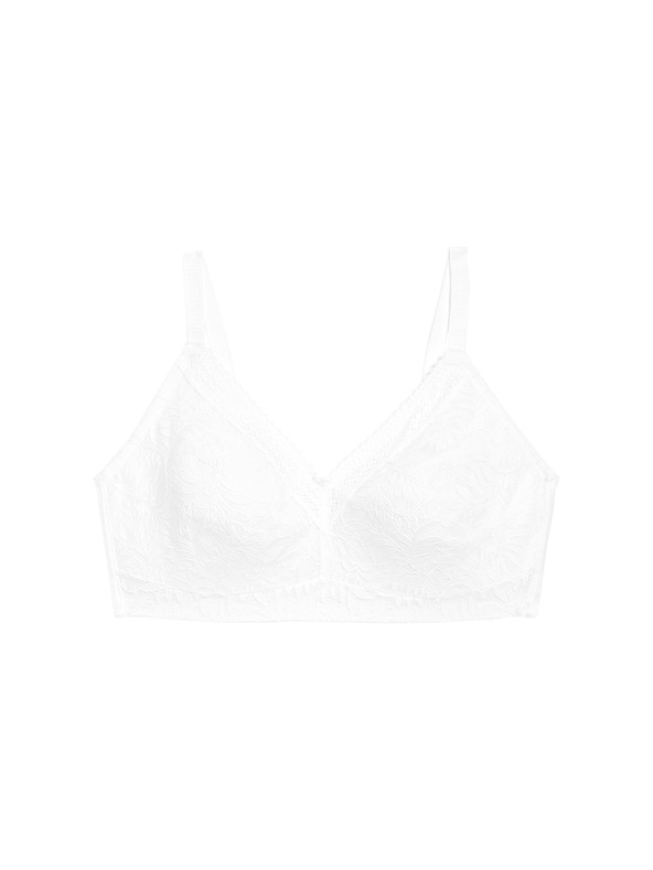 Marks & Spencer Csipkés, merevítős melltartó zsugorodó hatással és Flexifit™ technológiával Marks & Spencer fehér