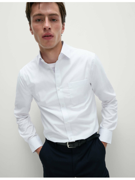 Marks & Spencer Marks & Spencer hosszú ujjú slim fit ing, 3 db csomagban fehér