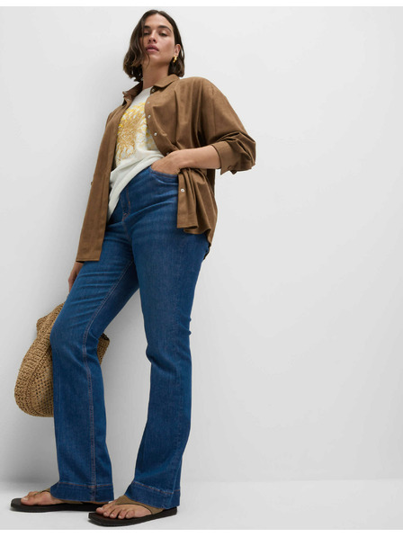 Marks & Spencer Sötétkék női magas derekú farmer Marks & Spencer