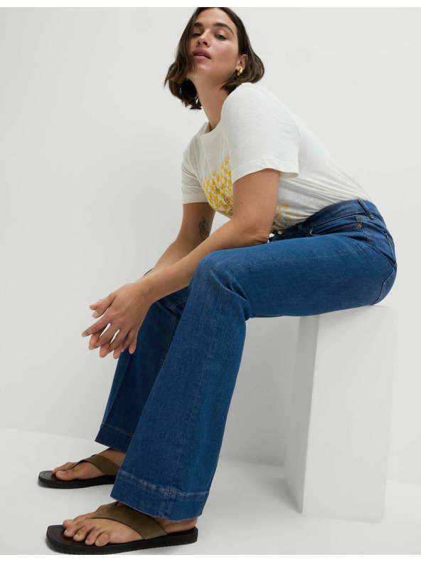 Marks & Spencer Sötétkék női magas derekú farmer Marks & Spencer