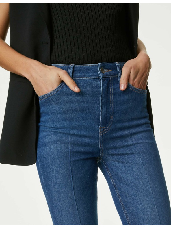 Marks & Spencer Sötétkék női magas derekú farmer Marks & Spencer