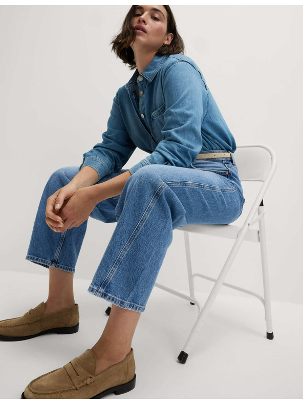 Marks & Spencer Kék Marks & Spencer női boyfriend farmernadrág