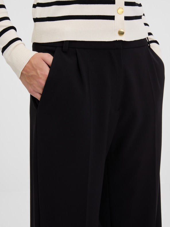 Orsay ORSAY fekete női széles szárú nadrág