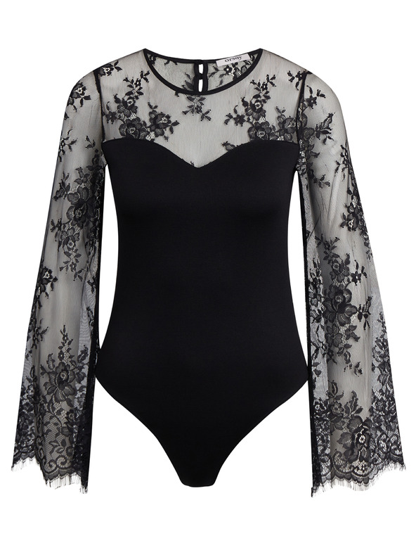 Orsay Fekete ORSAY női csipke body