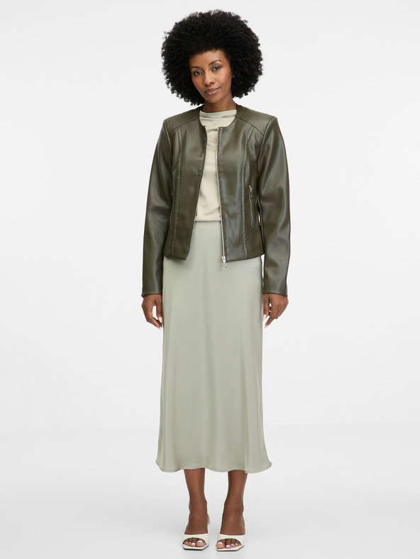 Orsay ORSAY khaki női bőrdzseki