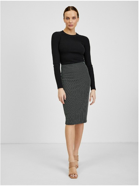 Orsay ORSAY fekete-fehér mintás női szoknya