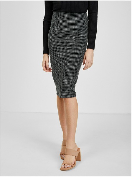 Orsay ORSAY fekete-fehér mintás női szoknya