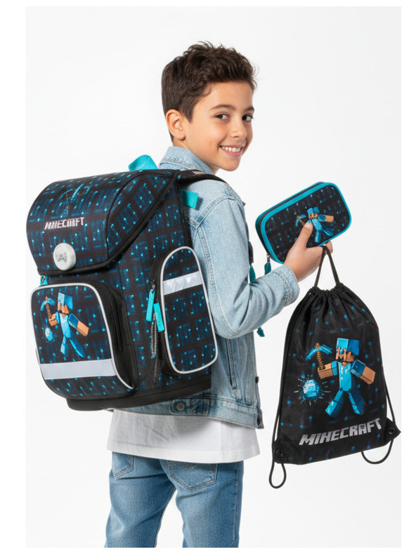 BAAGL  Ergo Minecraft Blue Axe Iskolai készlet