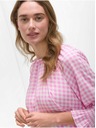 Orsay Rózsaszín kockás hosszú ujjú blúz ORSAY