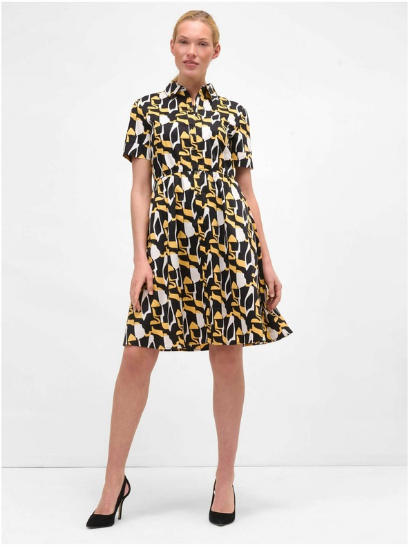 Orsay Sárga-fekete mintás ingruha ORSAY
