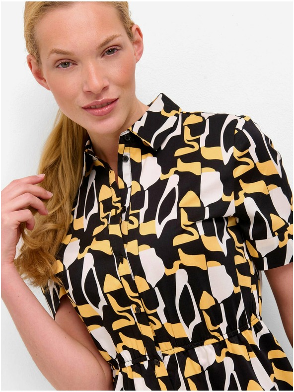 Orsay Sárga-fekete mintás ingruha ORSAY