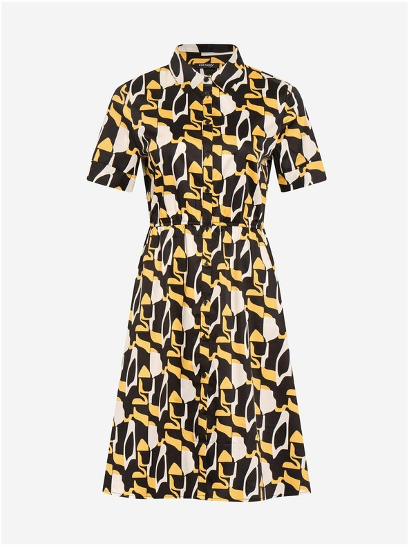 Orsay Sárga-fekete mintás ingruha ORSAY