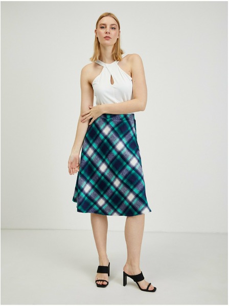 Orsay ORSAY zöld-kék kockás női szoknya