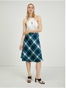 Orsay ORSAY zöld-kék kockás női szoknya