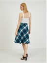 Orsay ORSAY zöld-kék kockás női szoknya