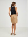 Orsay ORSAY világosbarna velúr női szoknya