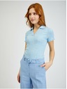 Orsay ORSAY sötétkék bordázott női pólóing